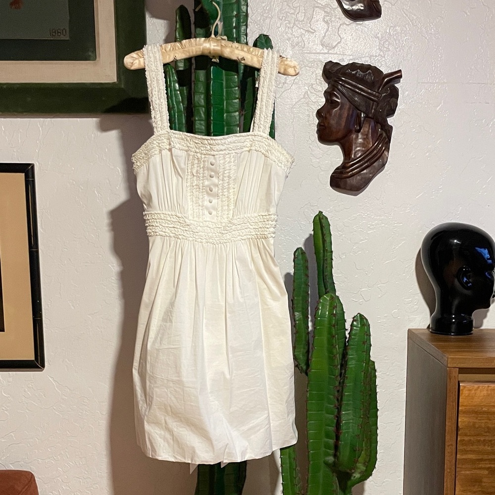 BCBGMaxAzria Tie Back Mini Balloon Dress Size XS